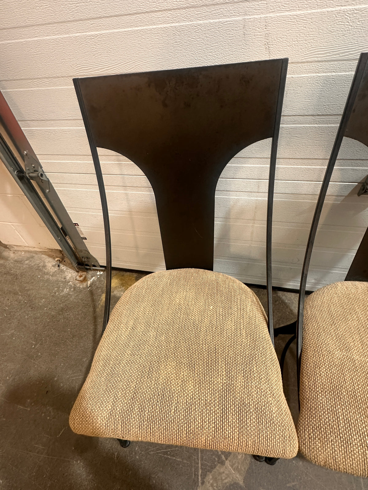 Set of four dining chairs