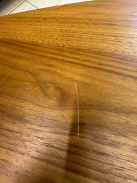 Mid-Century Solid Walnut Kidney Stafford Coffee Table and Matching Round End Table Set