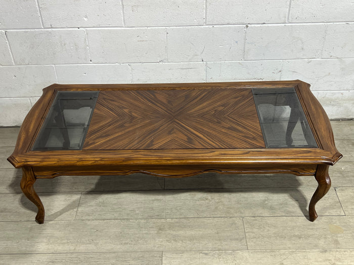 Coffee Table With Glass Inserts