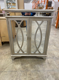 Mirrored 2 - Door Freestanding Accent Cabinet