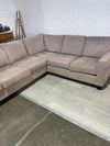 111"W Dusty Rose pink sectional