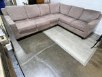 111"W Dusty Rose pink sectional