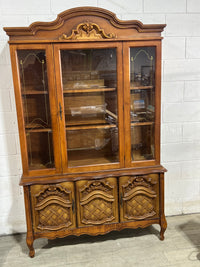 Buffet Glass Cabinet - 1 glass door - 2 Wood Doors