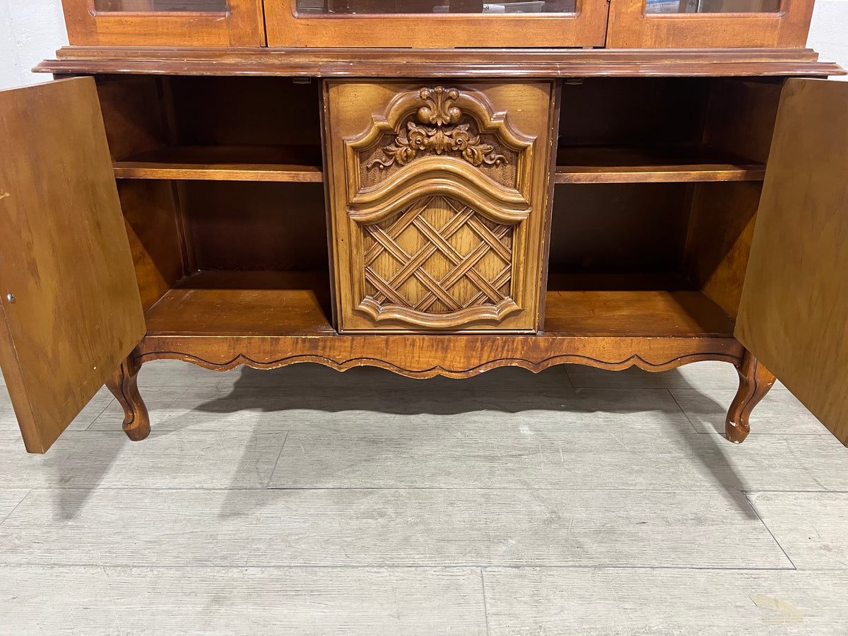 Buffet Glass Cabinet - 1 glass door - 2 Wood Doors