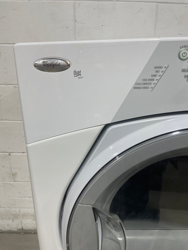 27"W Whirlpool duet sport dryer