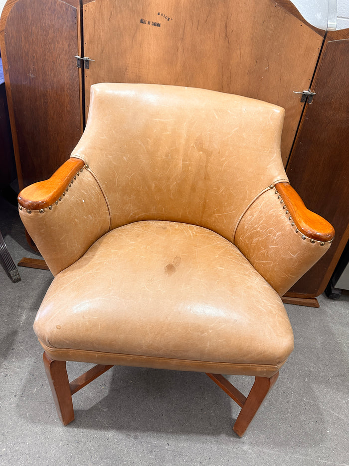 Light brown leather chair