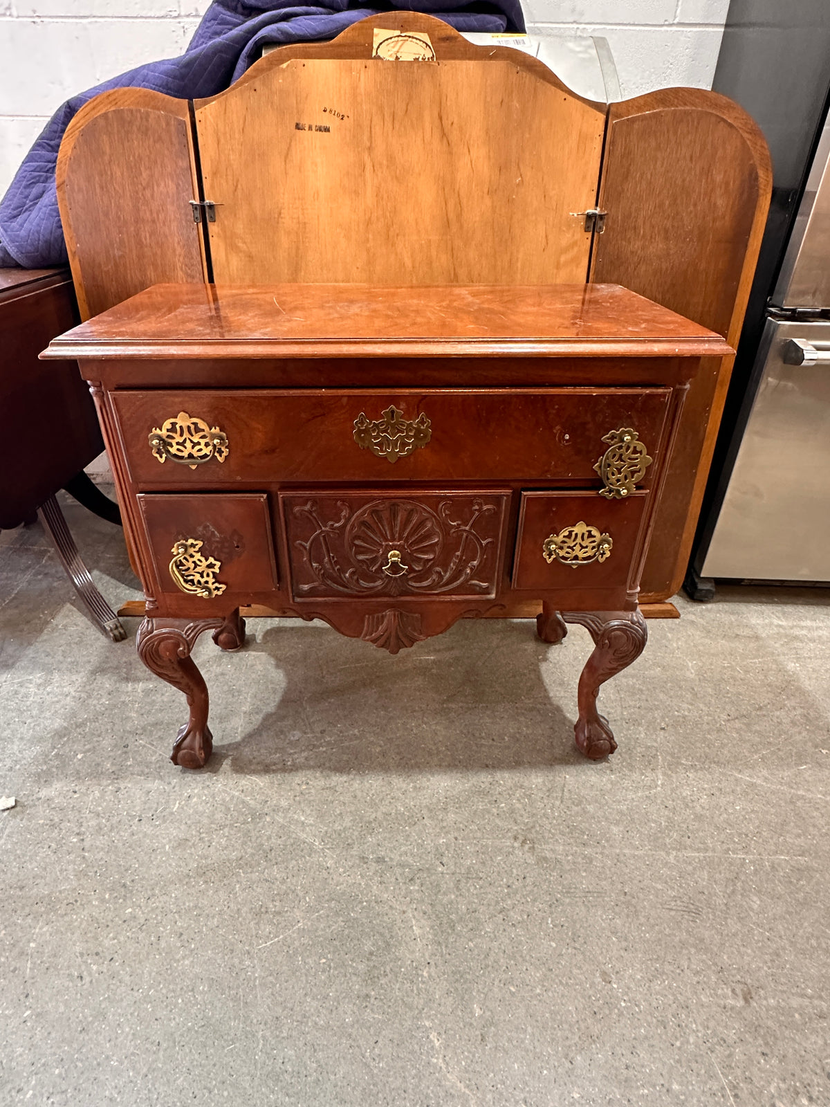 Solid wood sidebar w/ 4 drawers