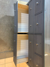 Grey Glasstop Dresser