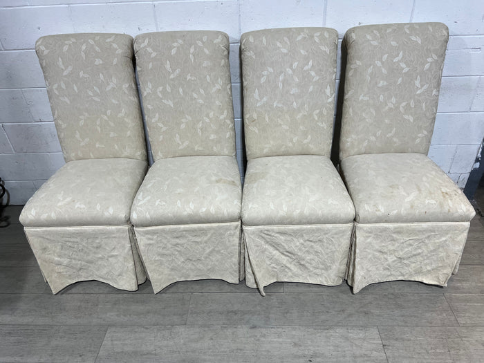 Cream Floral Dining Chair - Set of 4