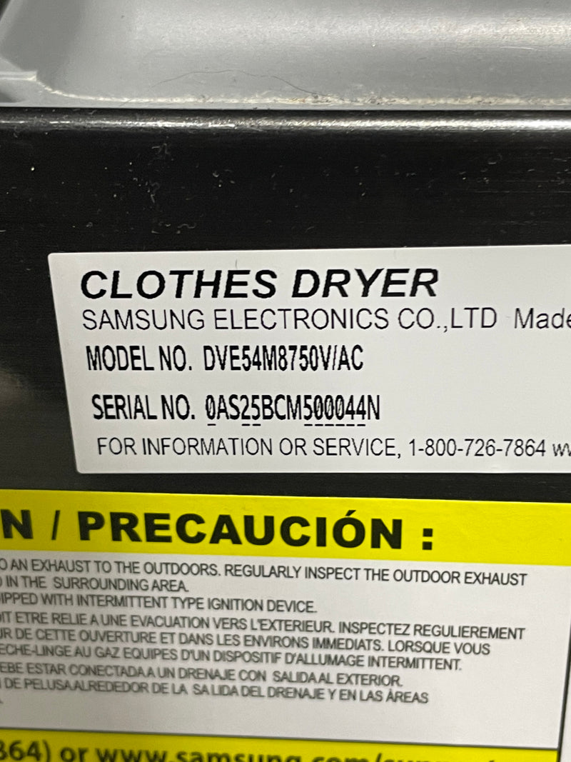 25.5"W Samsung Dryer
