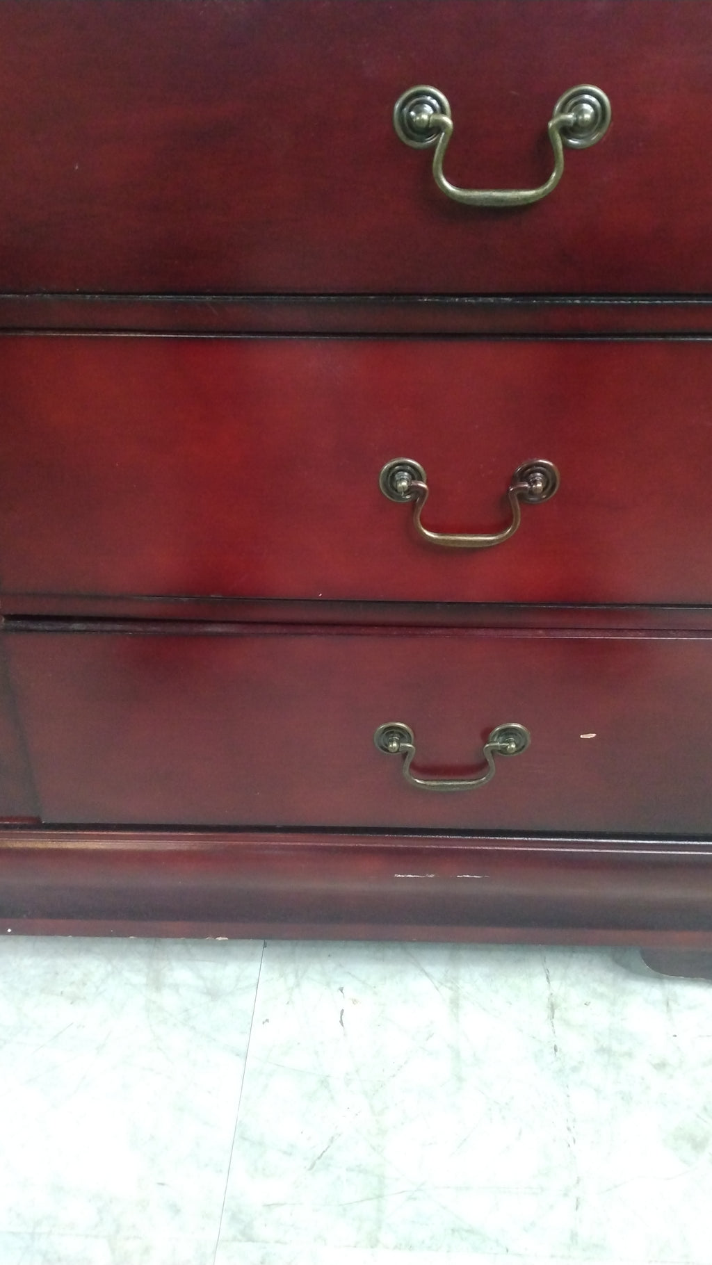 Dark Red Wooden Dresser