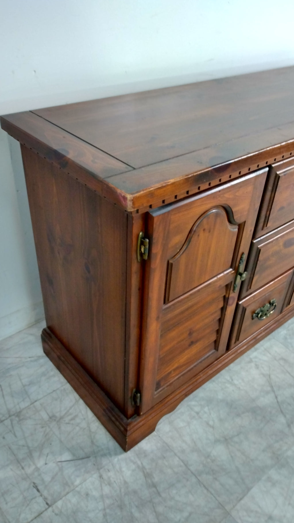 Dark Solid Wooden Sideboard