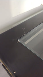 Black and Gold Glass Coffee Table