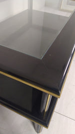 Black and Gold Glass Coffee Table