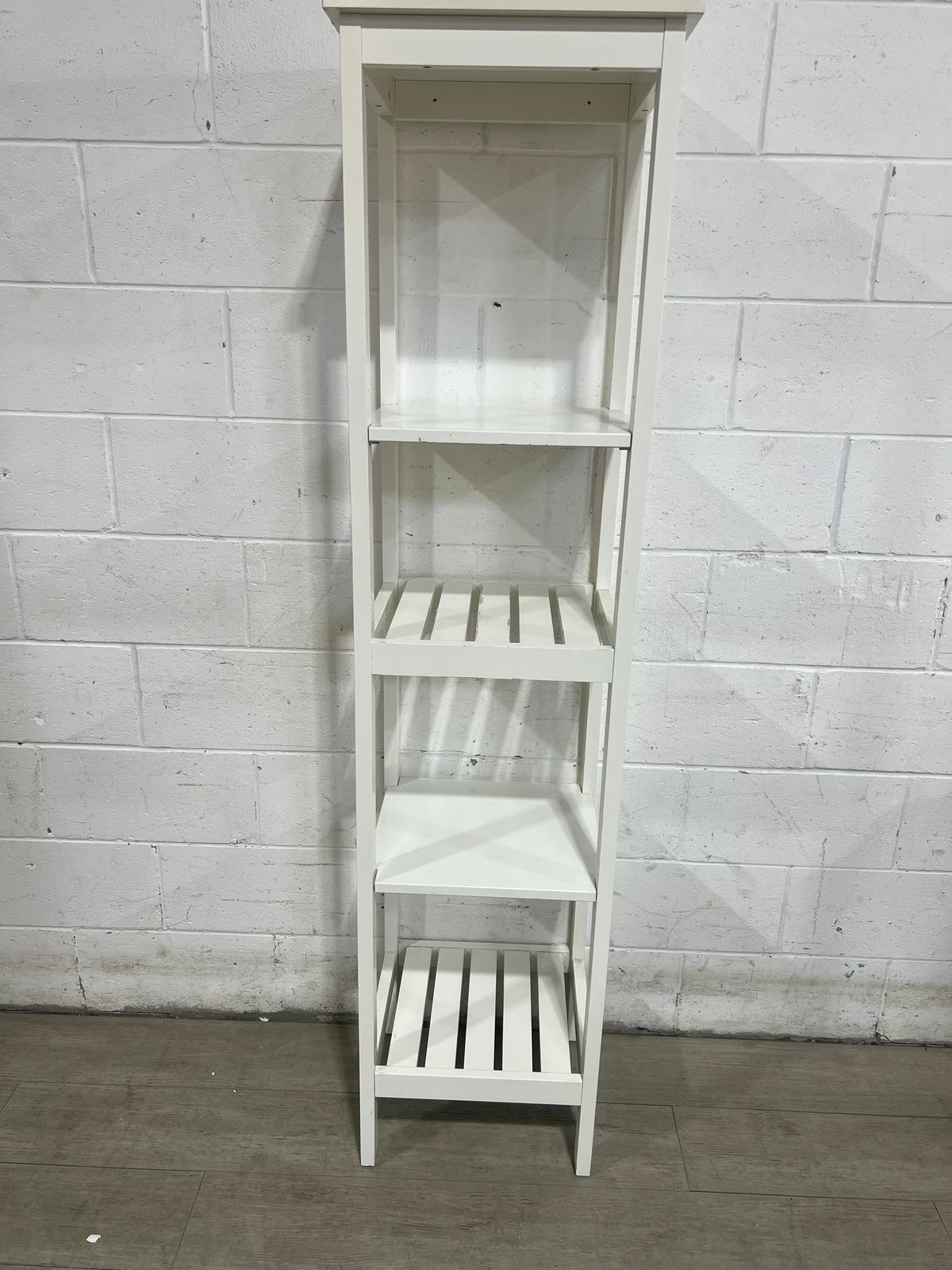 Tall White Shelving Unit