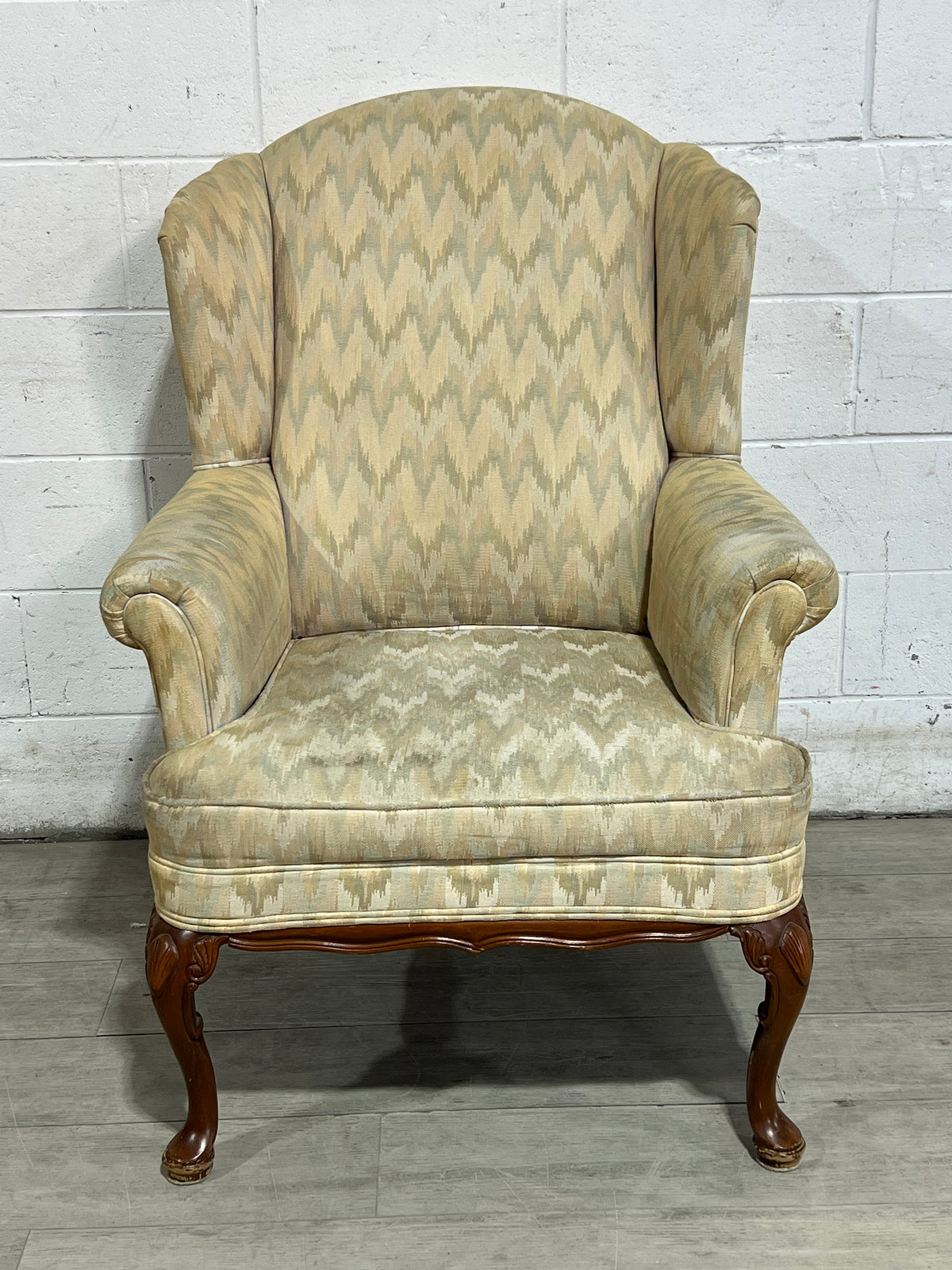 Pattern Beige Arm Chair