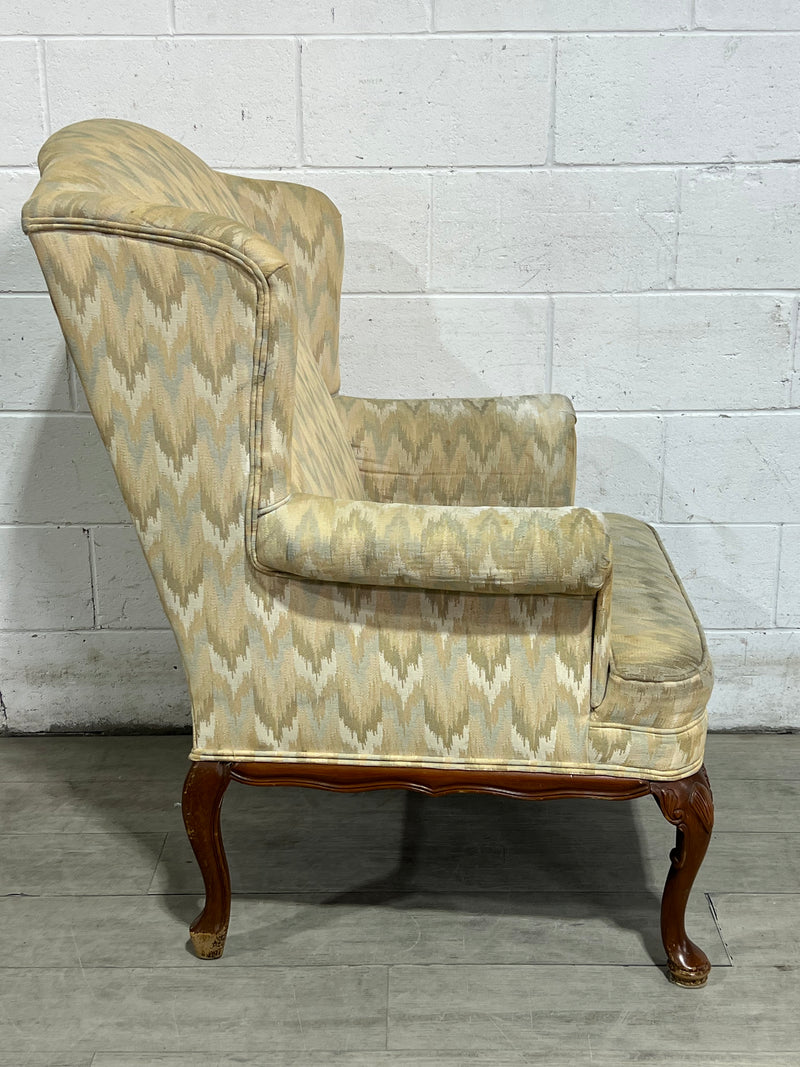 Pattern Beige Arm Chair