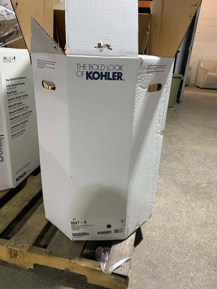 KOHLER San Souci 1-Piece 4.8 LPF Single Flush Round Toilet in White