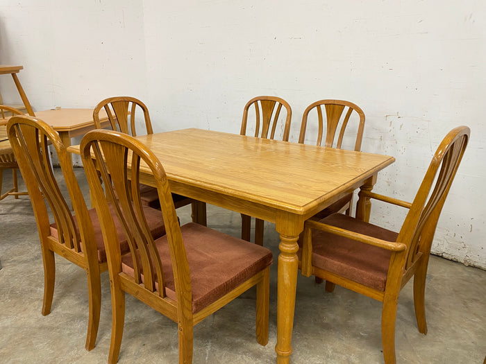 Pine Wooden 7-Piece Dining Set