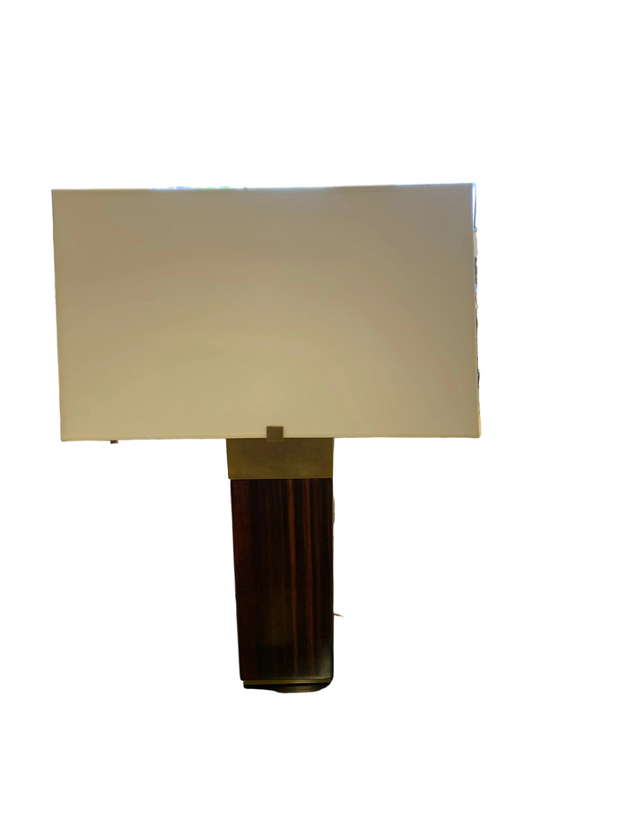 Ralph Lauren Hardy Table Lamp in Macassar Ebony & Polished Brass