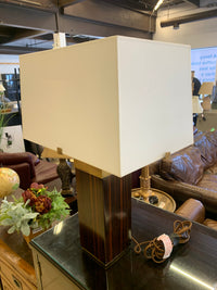 Ralph Lauren Hardy Table Lamp in Macassar Ebony & Polished Brass