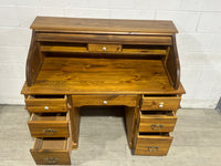 Brown Roll Top Desk