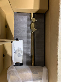 Floor-Mount Bath Filler Trim with Lever handles and Handshower (French Gold Colour)