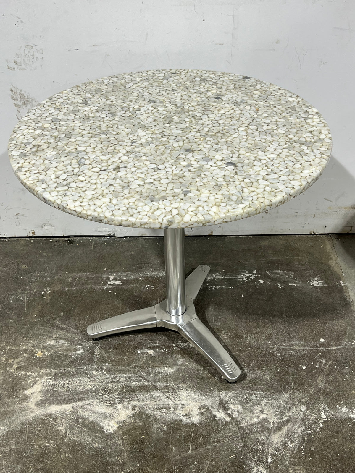 Round Stone / Metal Dining Table