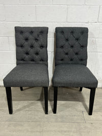 Tufted Parsons Chairs (2)