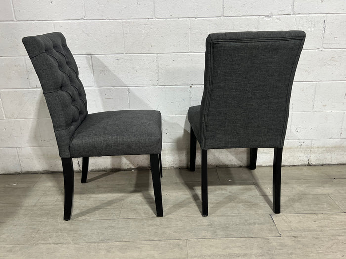 Tufted Parsons Chairs (2)