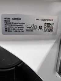 LG ThinQ White Dryer