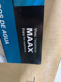 MAAX New Town IFS 60L x 32W x 20H Acrylic Rectangular Alcove Bathtub, Left Drain, in White with 10 Microjet Whirlpool