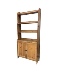 Solid Pine Cabinet with Open Shelving