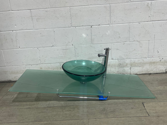 Glass Sink and Counter