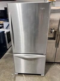 Whirlpool Stainless Steel Bottom Freezer Refrigerator 33ihch