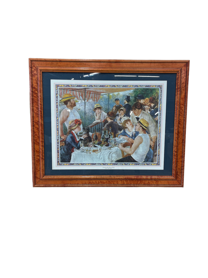 Framed Renoir Art Print "Luncheon of the Boating Party"