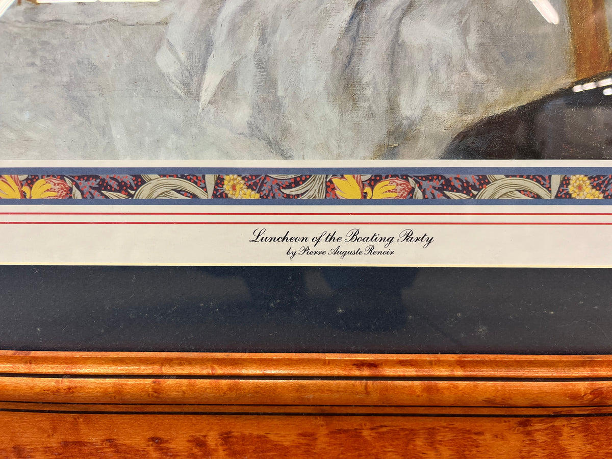 Framed Renoir Art Print "Luncheon of the Boating Party"