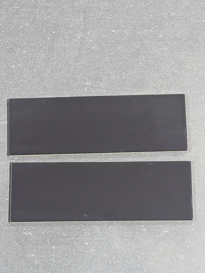 Ceratec Basato Glossy Nero Tiles - 4"x12" - 33pcs per box