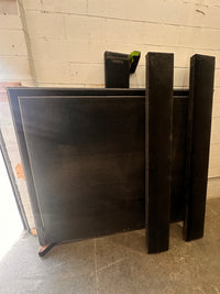 Grey fabric kingsized bedframe