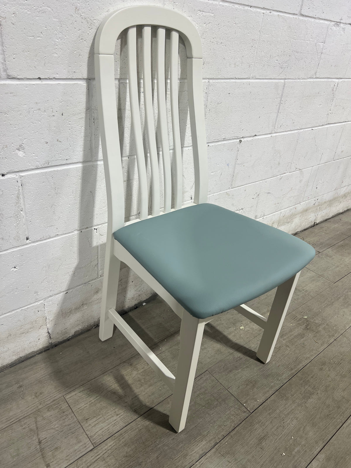 White/Light Blue Dining Chair - Set of 4