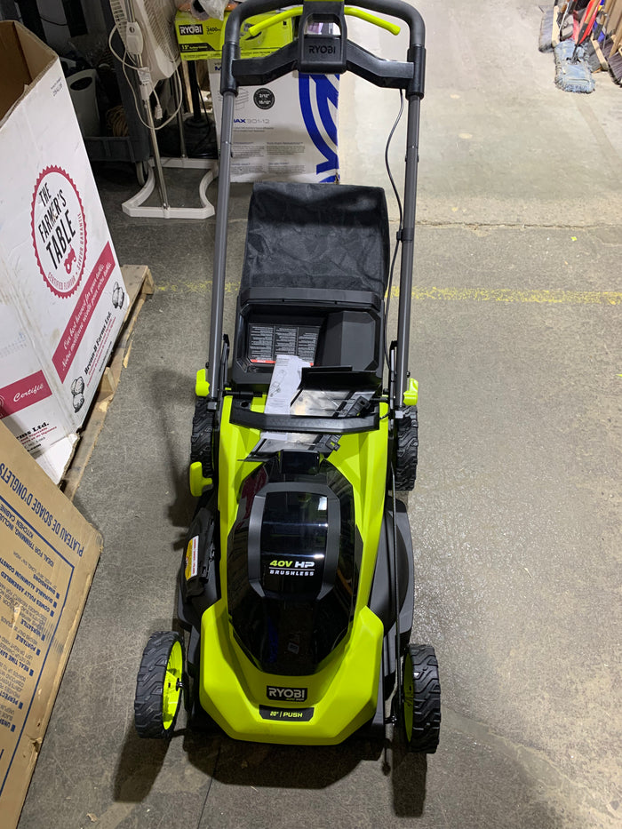 RYOBI 40V HP 20" Push Mower with 1Battery and Charger