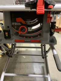 King Industrial 10-inch Jobsite Saw with Folding Stand