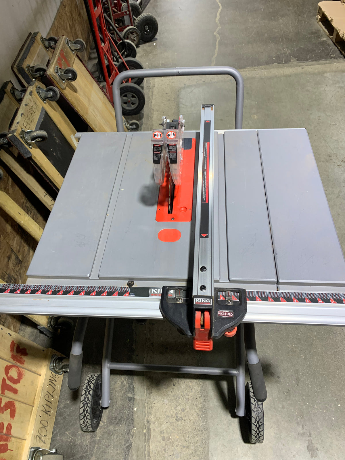 King Industrial 10-inch Jobsite Saw with Folding Stand