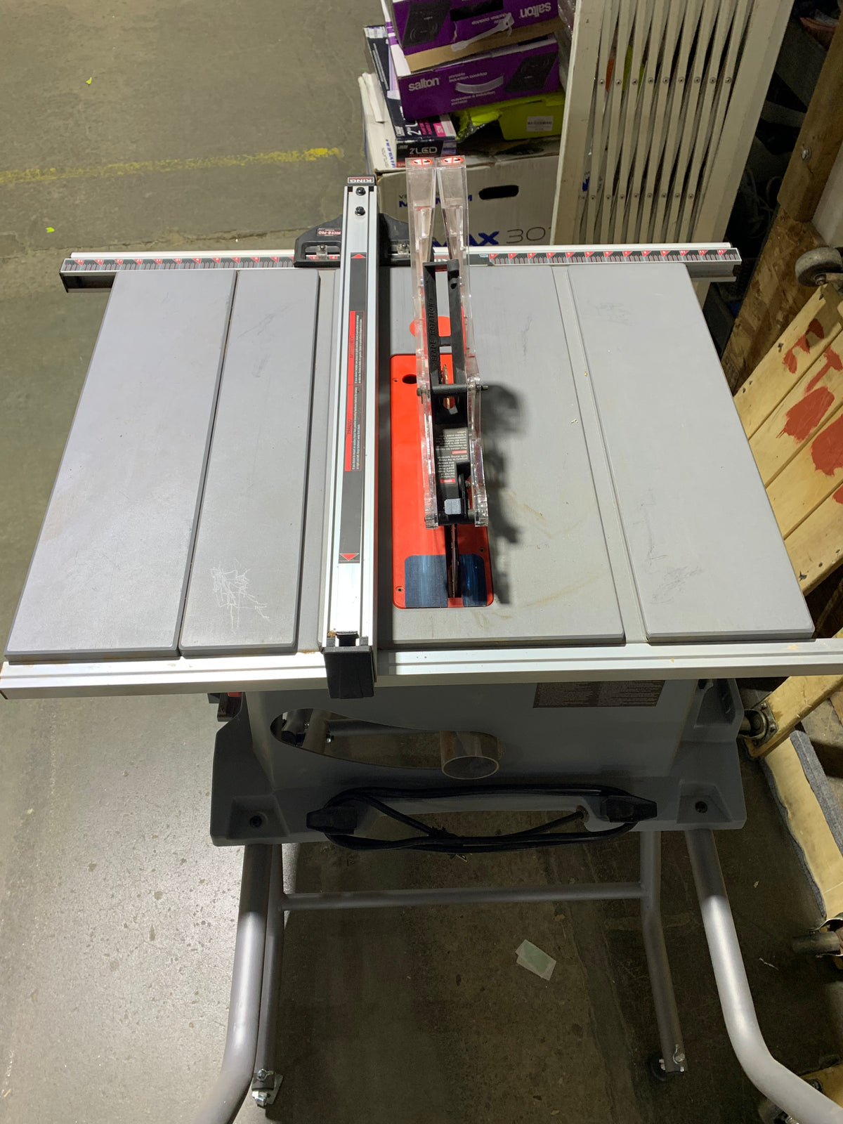 King Industrial 10-inch Jobsite Saw with Folding Stand