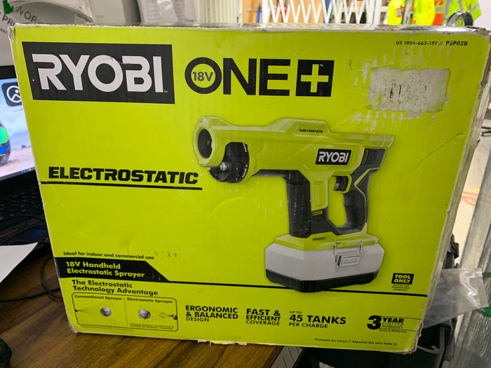 RYOBI 18V ONE+ Cordless Handheld Electrostatic Sprayer (Tool Only)