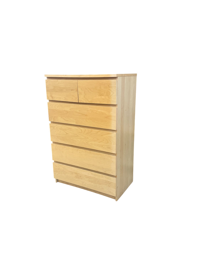 6 Drawer Dresser in Light Beige