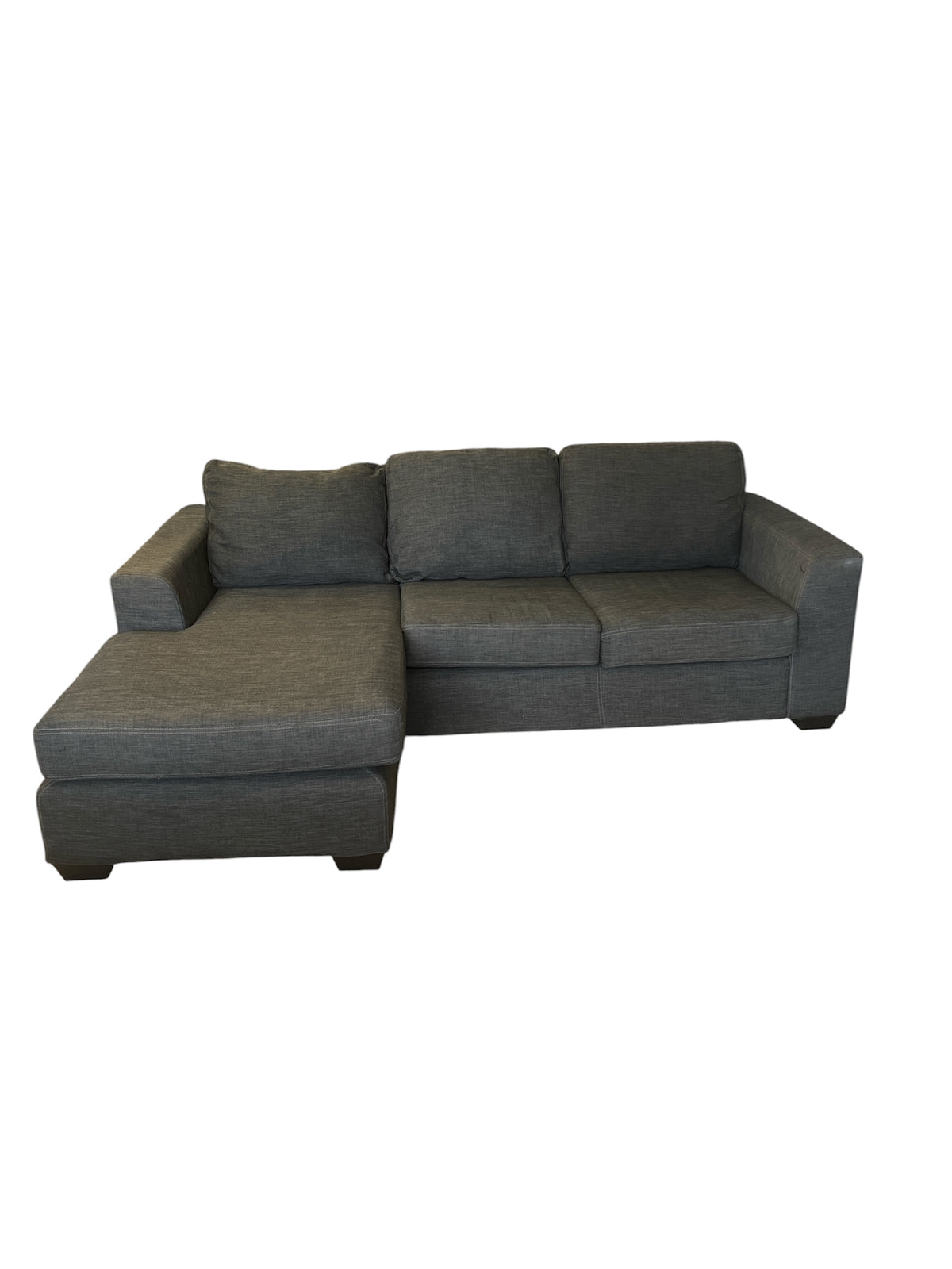 Dark Grey Upholstered Sectional Sofa
