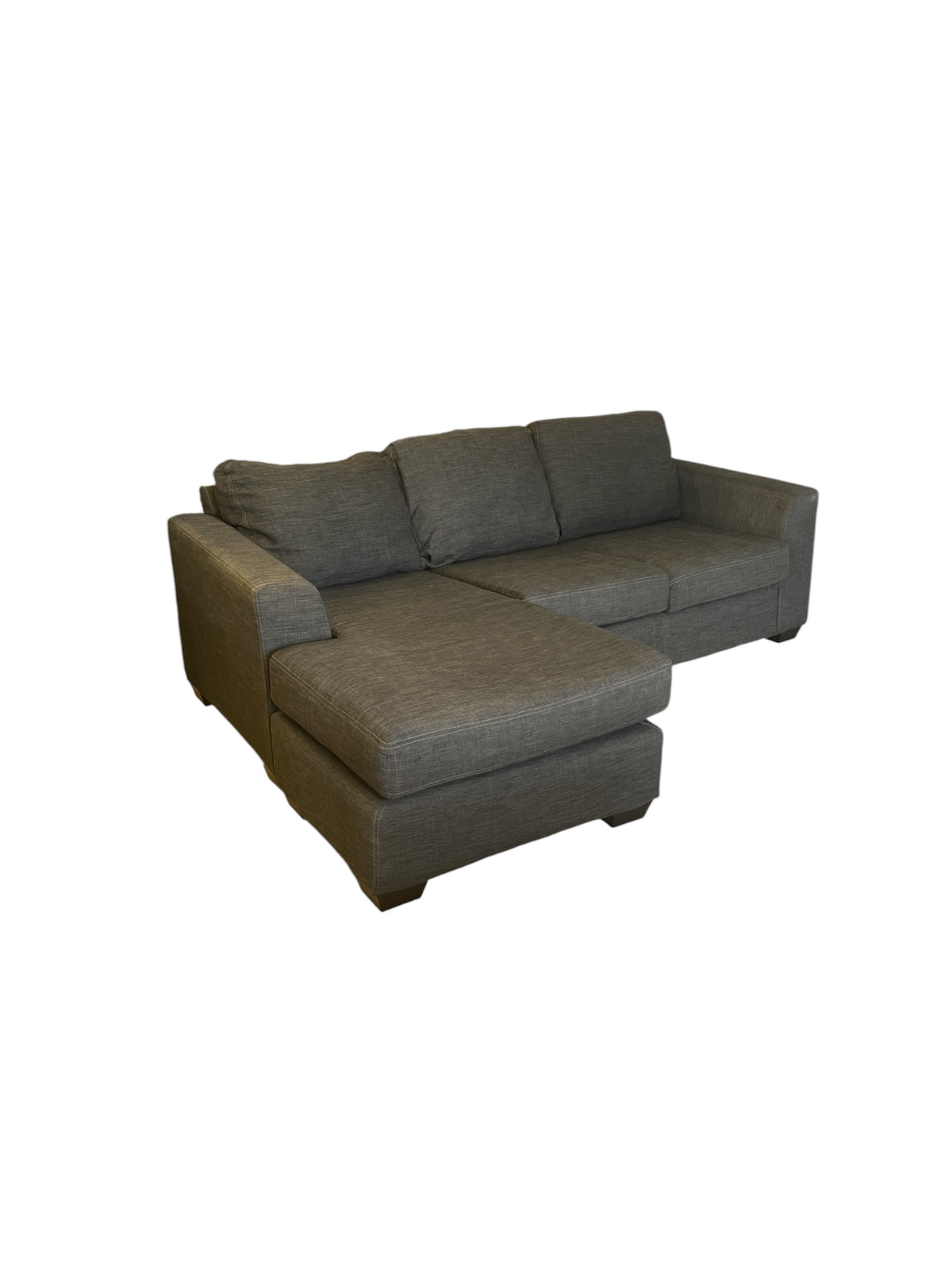 Dark Grey Upholstered Sectional Sofa