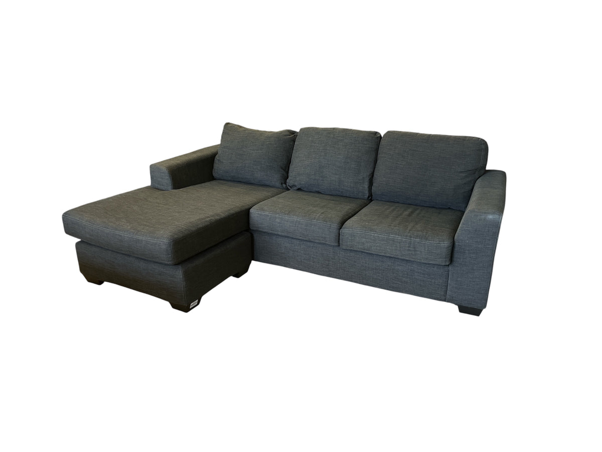 Dark Grey Upholstered Sectional Sofa