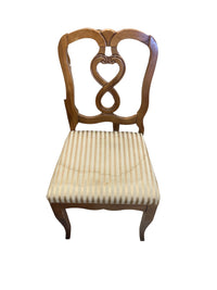 Queen Anne Style Dining Table with 6 Chairs and Leaf